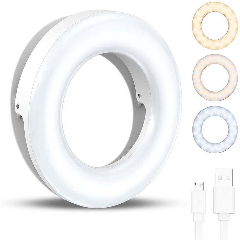 Photography Lighting Circle - المحمولة LED كليب مصباح مصمم على