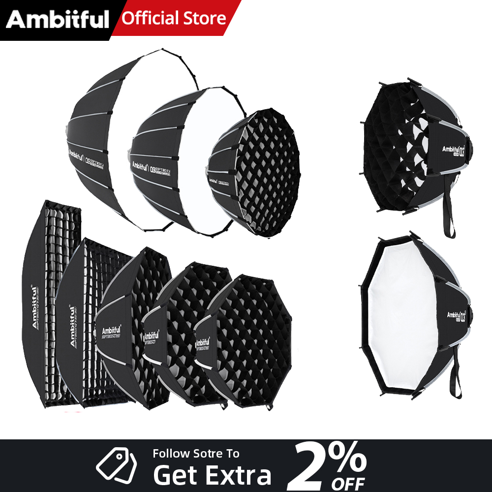 Photography Lighting Grid - صندوق إضاءة ناعم سريع التركيب من