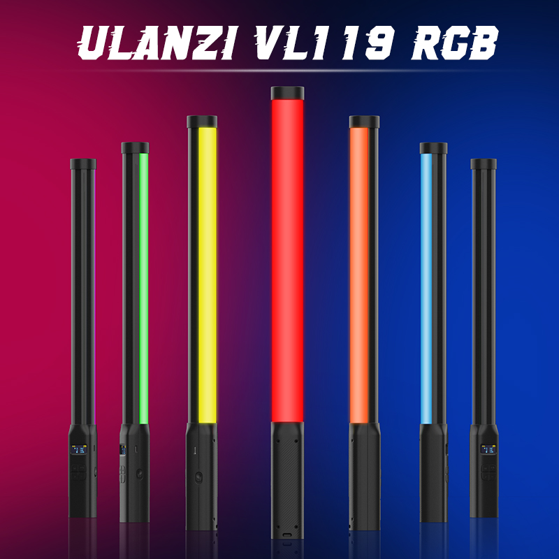 Photography Lighting Grid - Ulanzi VL119 يده RGB الملونة عصا