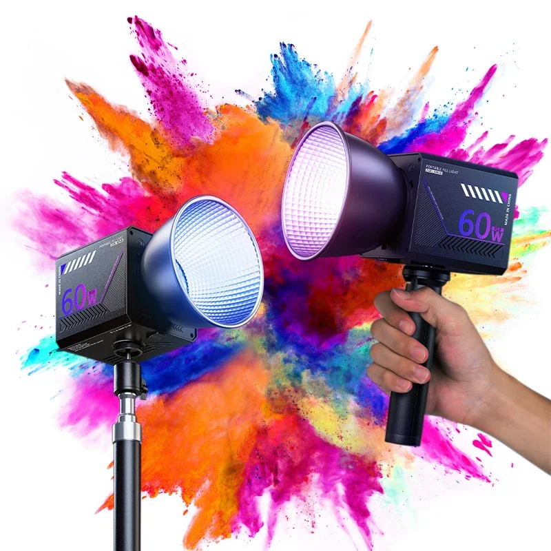 Photography Lighting Grid - ضوء فيديو RGB محمول LED للتصوير