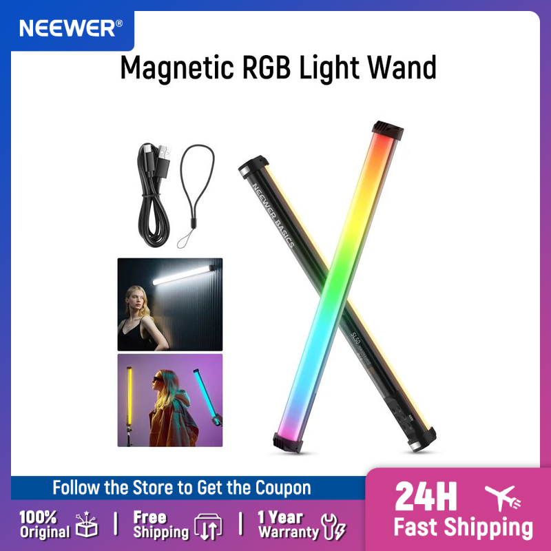 Photography Lighting Grid - NEEWER Basics عصا إضاءة RGB مغناطيسية