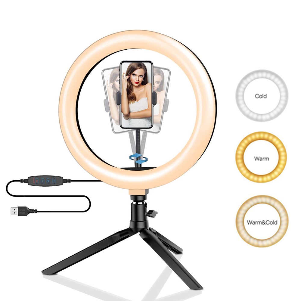 Photography Lighting Circle - 26 سنتيمتر 10 بوصة Led حلقة