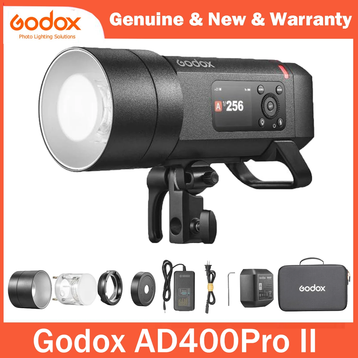 Portable Strobe Monolight - جودوكس AD400 Pro II، فلاش محمول