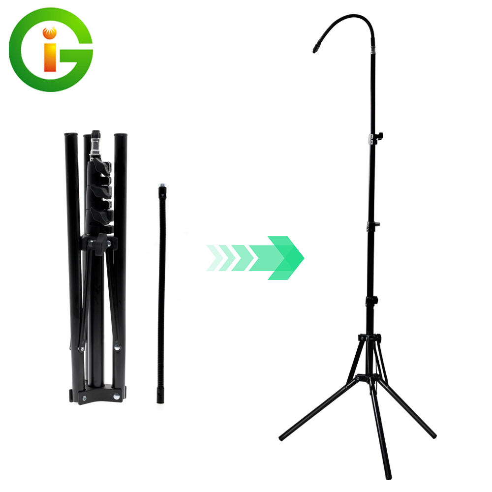 Stand Lighting Photography - قابل للتعديل 60-160 سنتيمتر أرضية معدنية