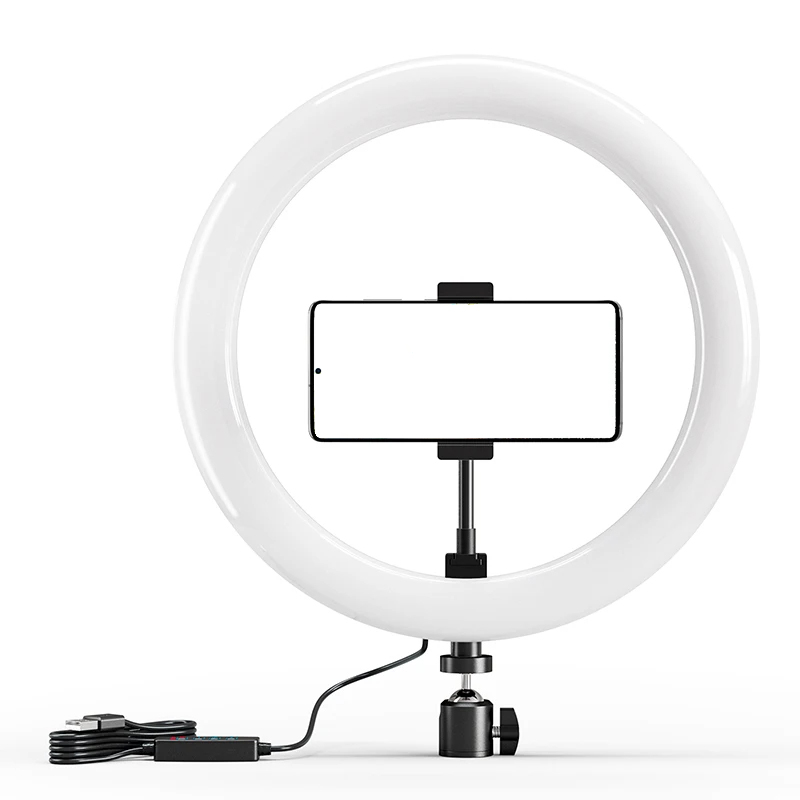 Photography Lighting Circle - 10 بوصة LED Selfie مصباح مصمم