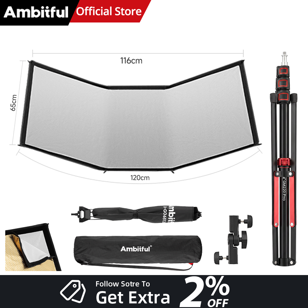 Photography Lighting Type - حامل إضاءة أرضي قابل للطي بطول