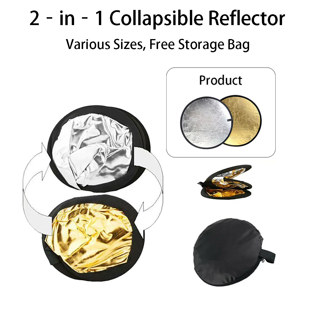 Reflector Disc Silver - قرص إضاءة عاكس قابل للطي 2