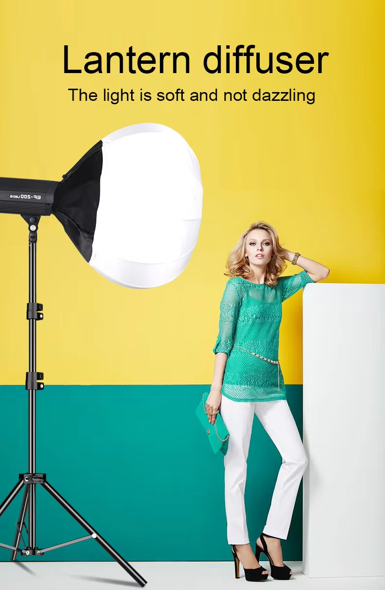 35 سنتيمتر غلوب فانوس سوفت بوك - مراجعة Photography Lighting Spotlight وسعره