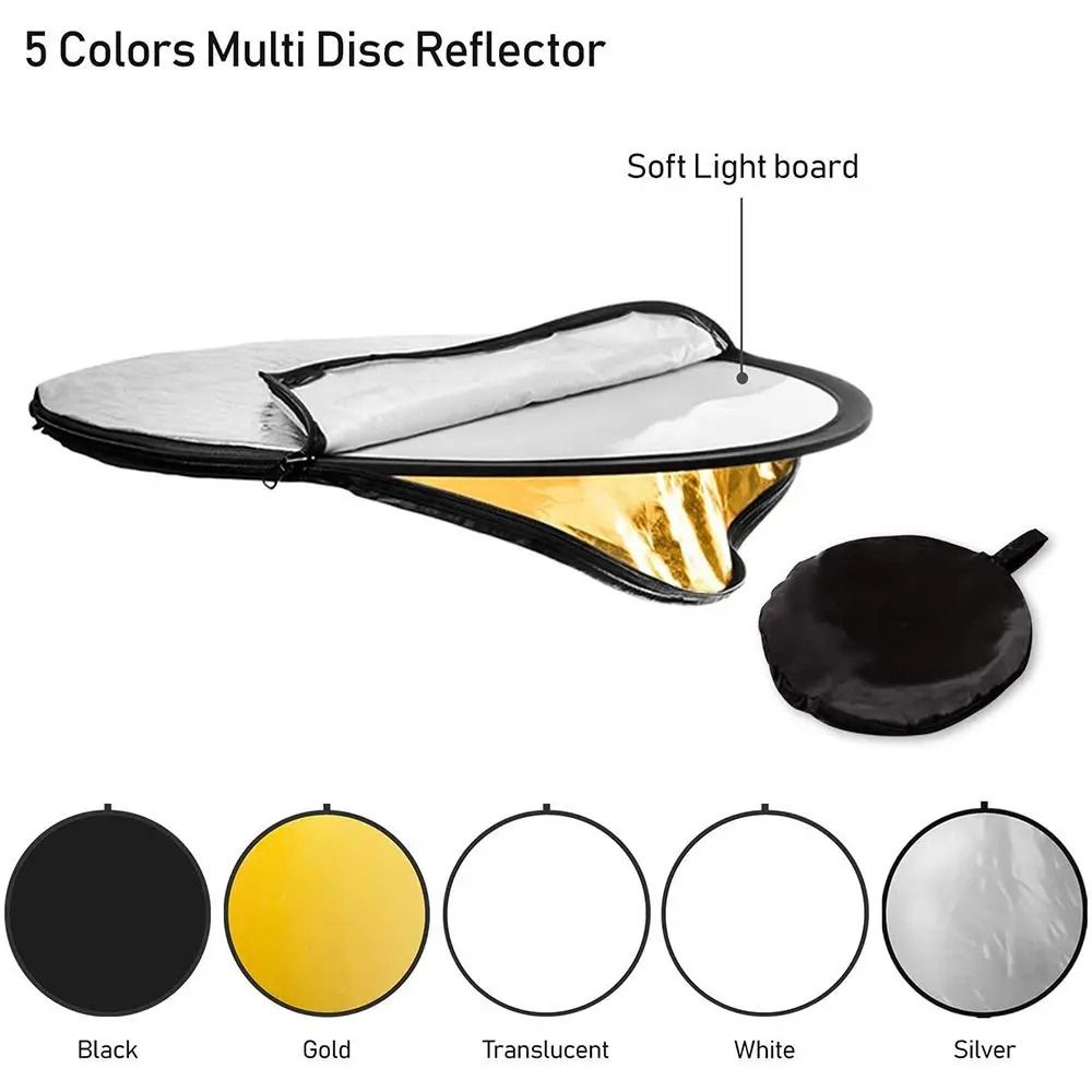 عاكس ضوء محمول جديد 2/5 في 1 ل - مراجعة Photography Lighting Diffuser وسعره