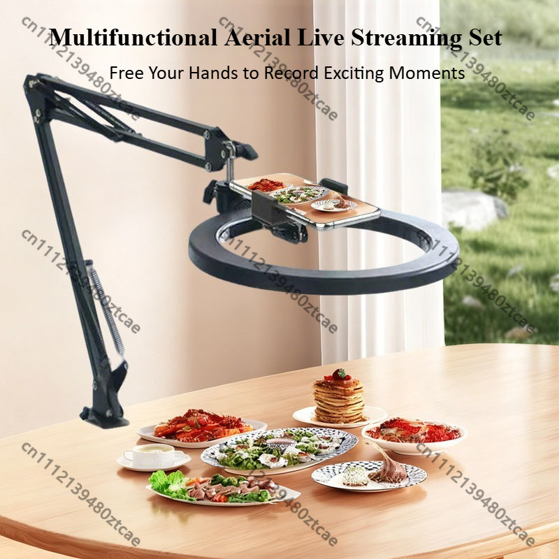 حامل هاتف دوار 360 درجة للبث ا - مراجعة Photography Lighting Overhead وسعره