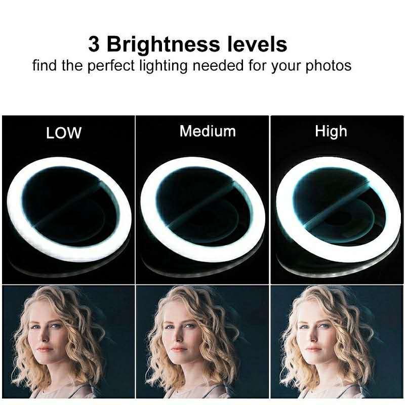 LED Selfie مصباح مصمم على شكل  - مراجعة Photography Lighting Overhead وسعره