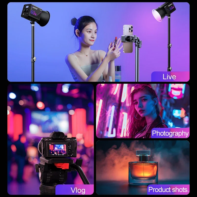 ضوء فيديو RGB محمول LED للتصوي - مراجعة Photography Lighting Grid وسعره