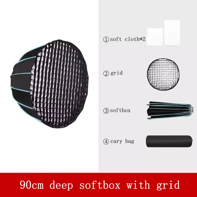 سوفت بوكس 90 سم مع شبكة، مظلة  - مراجعة Photography Lighting Grid وسعره