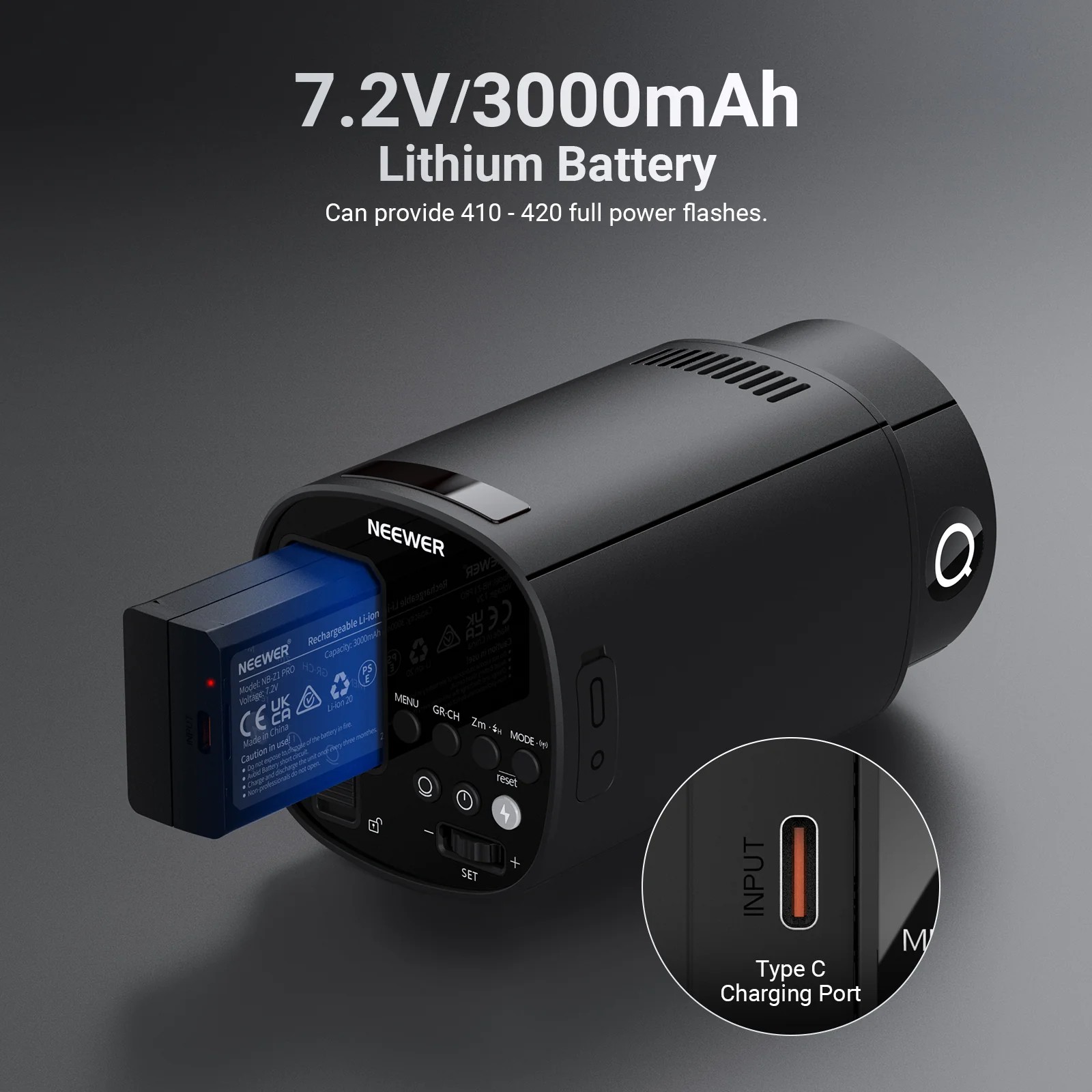 نيور Q120 2.4G TTL 120Ws فلاش  - مراجعة Portable Strobe Monolight وسعره