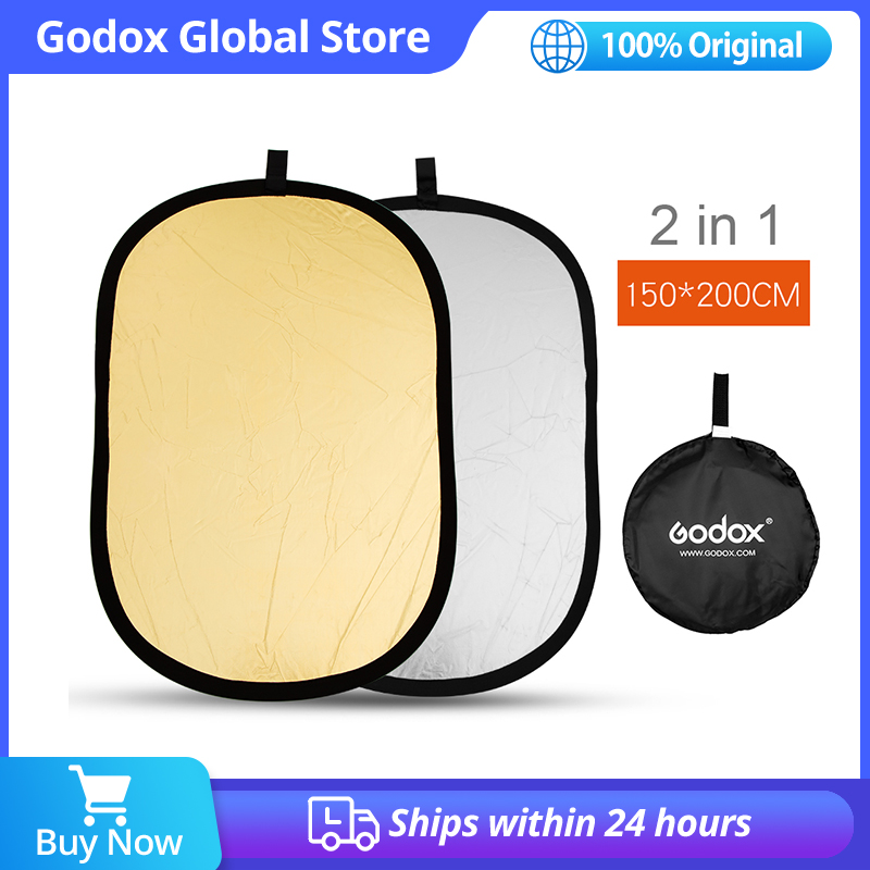 Godox 2in1 150x200 سنتيمتر الذ - مراجعة Reflector Disc Silver وسعره