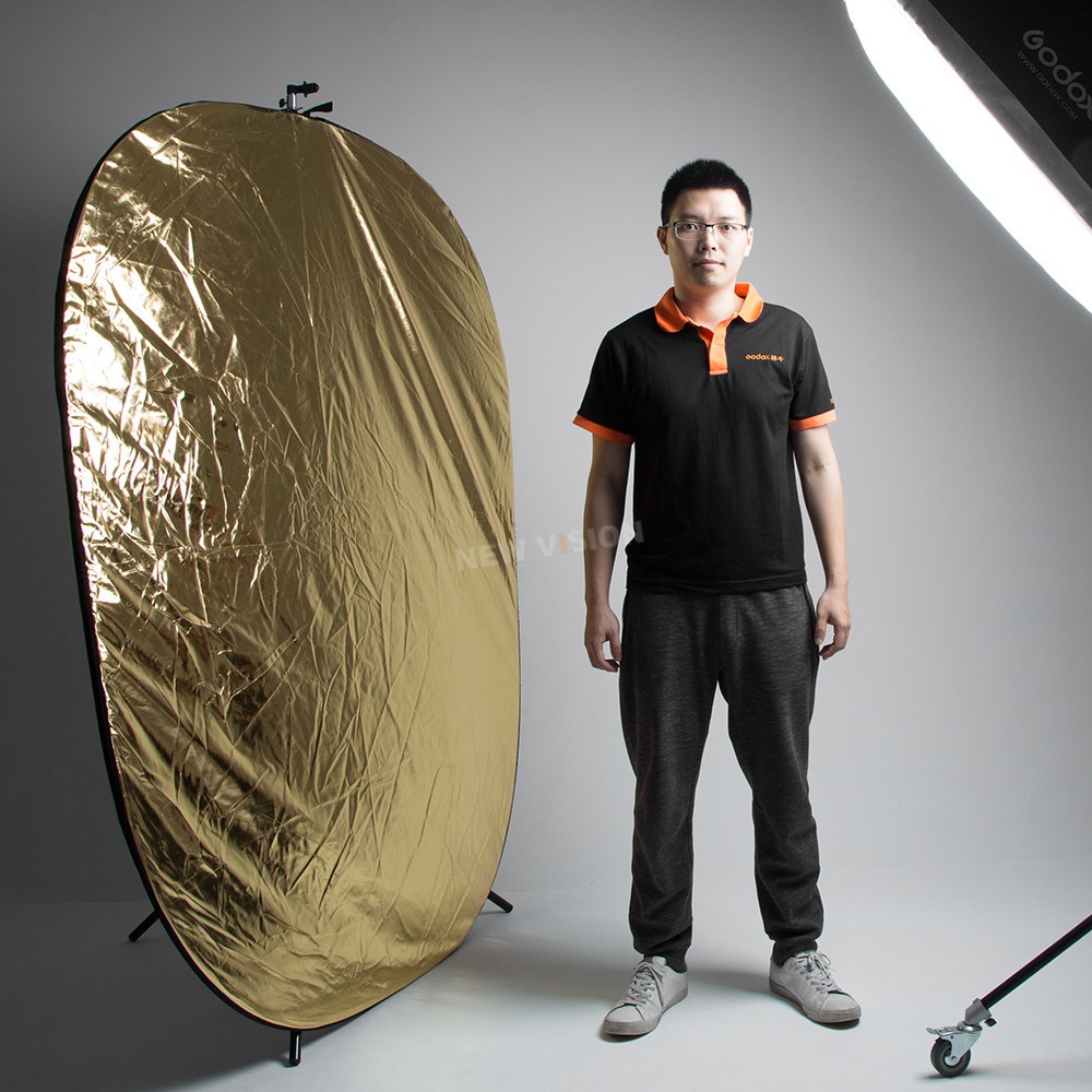 Godox 2in1 150x200 سنتيمتر الذ - مراجعة Reflector Disc Silver وسعره