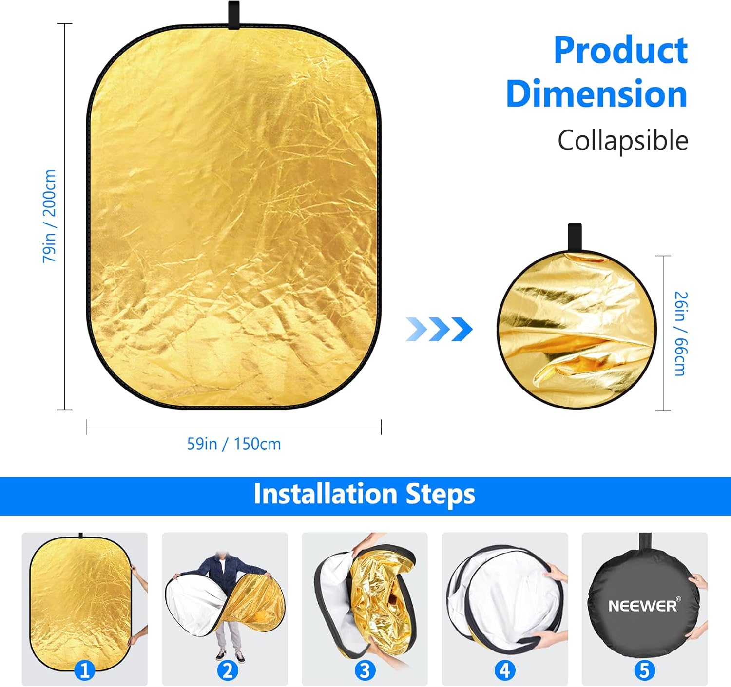 عاكس ضوء للتصوير الفوتوغرافي م - مراجعة Reflector Disc Silver وسعره