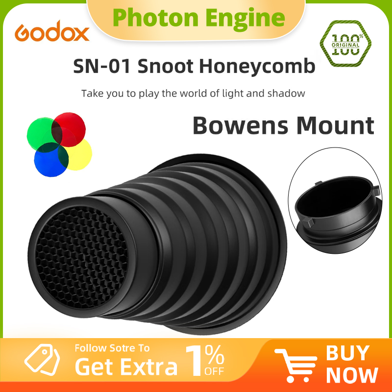 GODOX SN-01 Bowens Snoot كبير، - مراجعة Photography Lighting Type وسعره