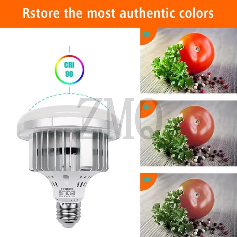 E27 85 واط 155 واط مصباح 3200  - مراجعة Photography Lighting Spotlight وسعره