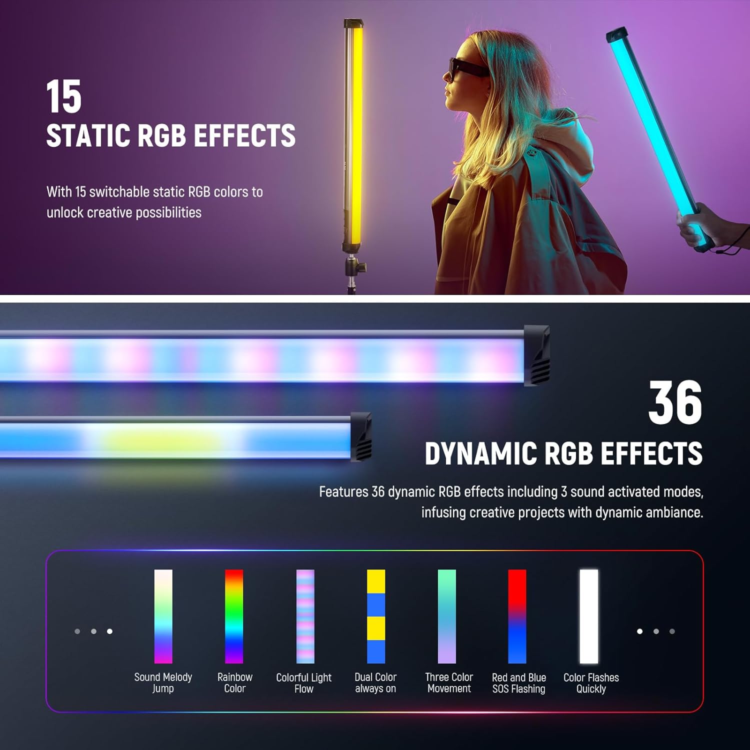 NEEWER Basics عصا إضاءة RGB مغ - مراجعة Photography Lighting Grid وسعره