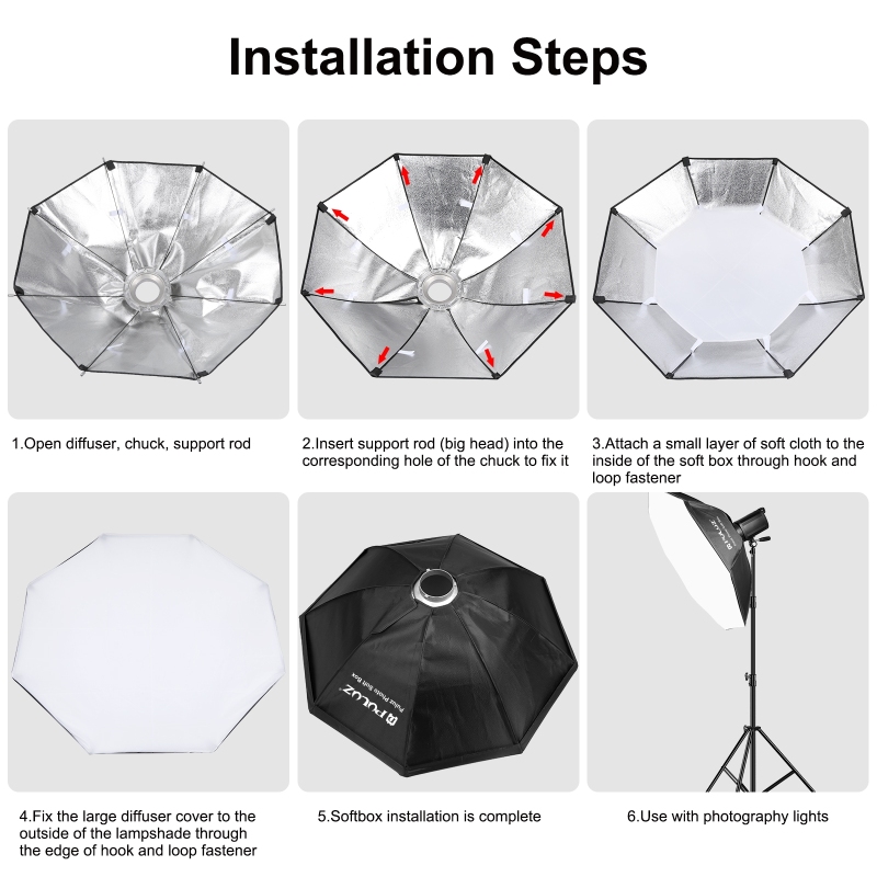 بولوز-مثمن سوفت بوكس للتصوير ا - مراجعة Photography Lighting Diffuser وسعره