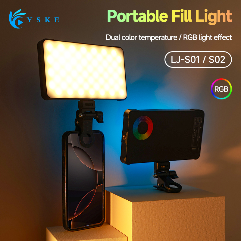 مشبك إضاءة الفيديو RGB LED للج - مراجعة Photography Lighting Spotlight وسعره
