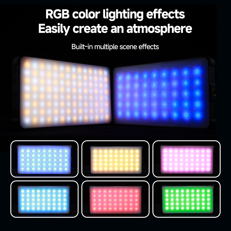 مشبك إضاءة الفيديو RGB LED للج - مراجعة Photography Lighting Spotlight وسعره