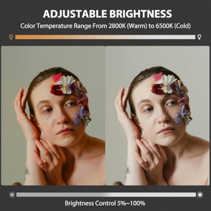 ضوء فيديو LED محمول بقوة 60 وا - مراجعة Photography Lighting Spotlight وسعره
