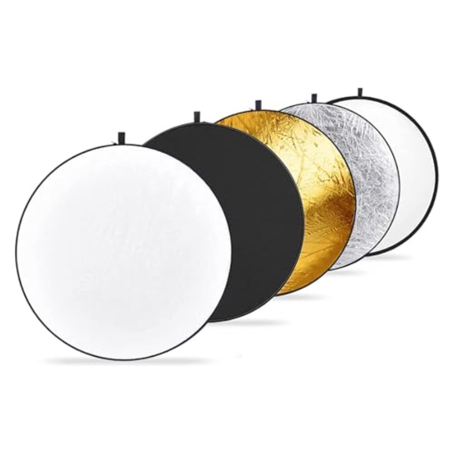 عاكس ضوء قابل للطي 5 في 1 مقاس - مراجعة Reflector Disc Silver وسعره