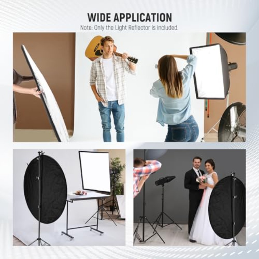 عاكس ضوء قابل للطي 5 في 1 مقاس - مراجعة Reflector Disc Silver وسعره