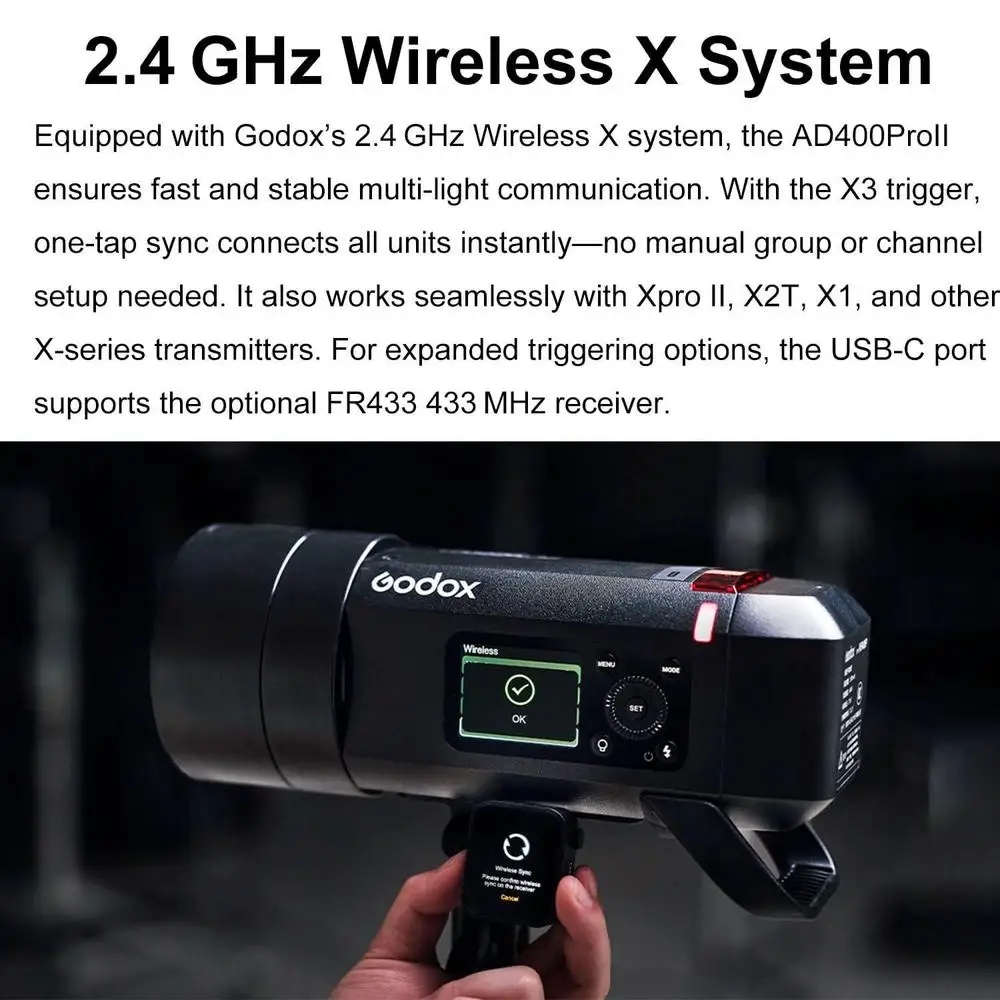 جودوكس AD400 Pro II، فلاش محمو - مراجعة Portable Strobe Monolight وسعره