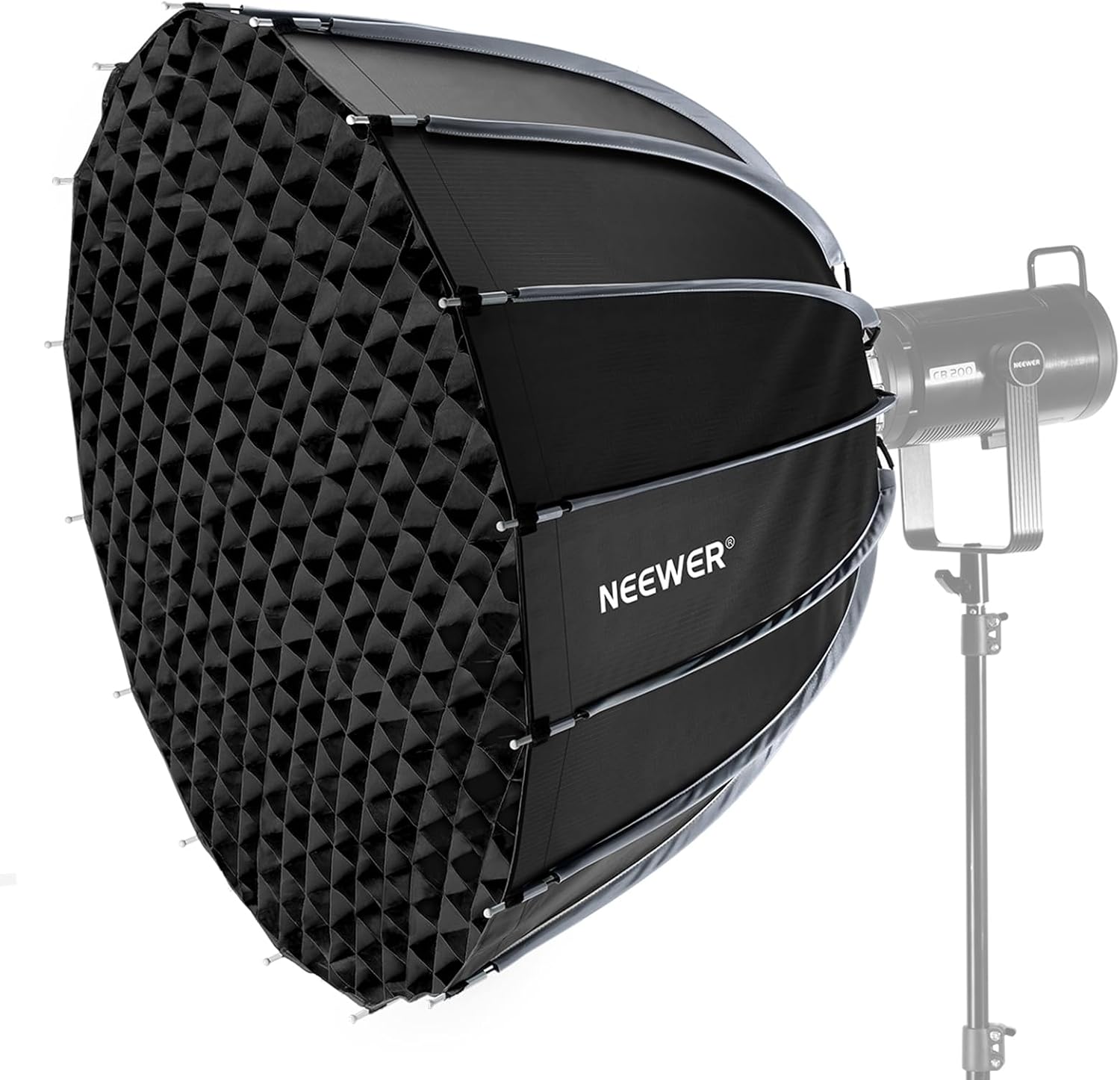 صندوق إضاءة بارابولي مع قاعدة  - مراجعة Photography Lighting Grid وسعره