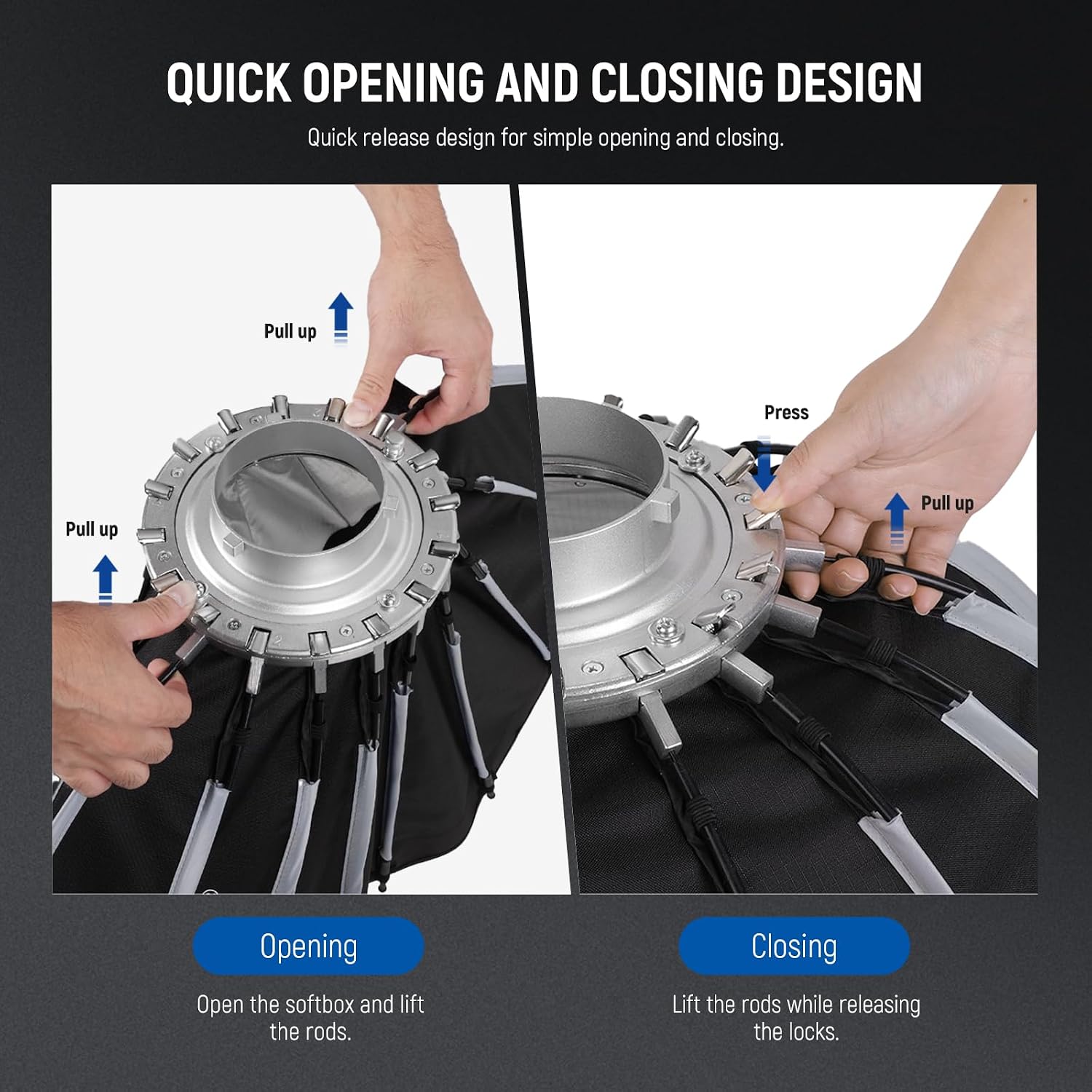 صندوق إضاءة بارابولي مع قاعدة  - مراجعة Photography Lighting Grid وسعره