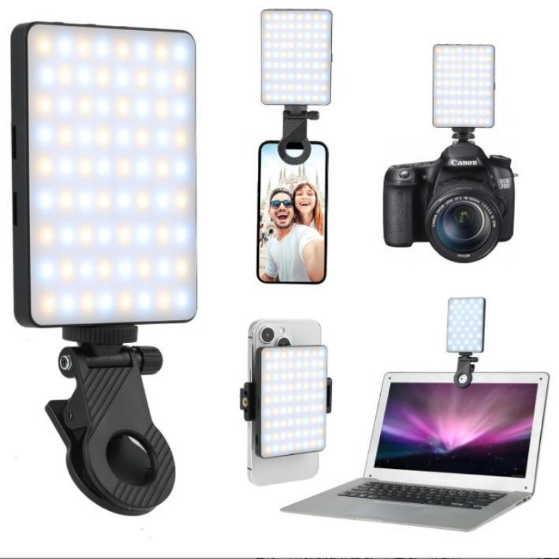 مصباح سيلفي LED قابل لإعادة ال - مراجعة Photography Lighting Spotlight وسعره