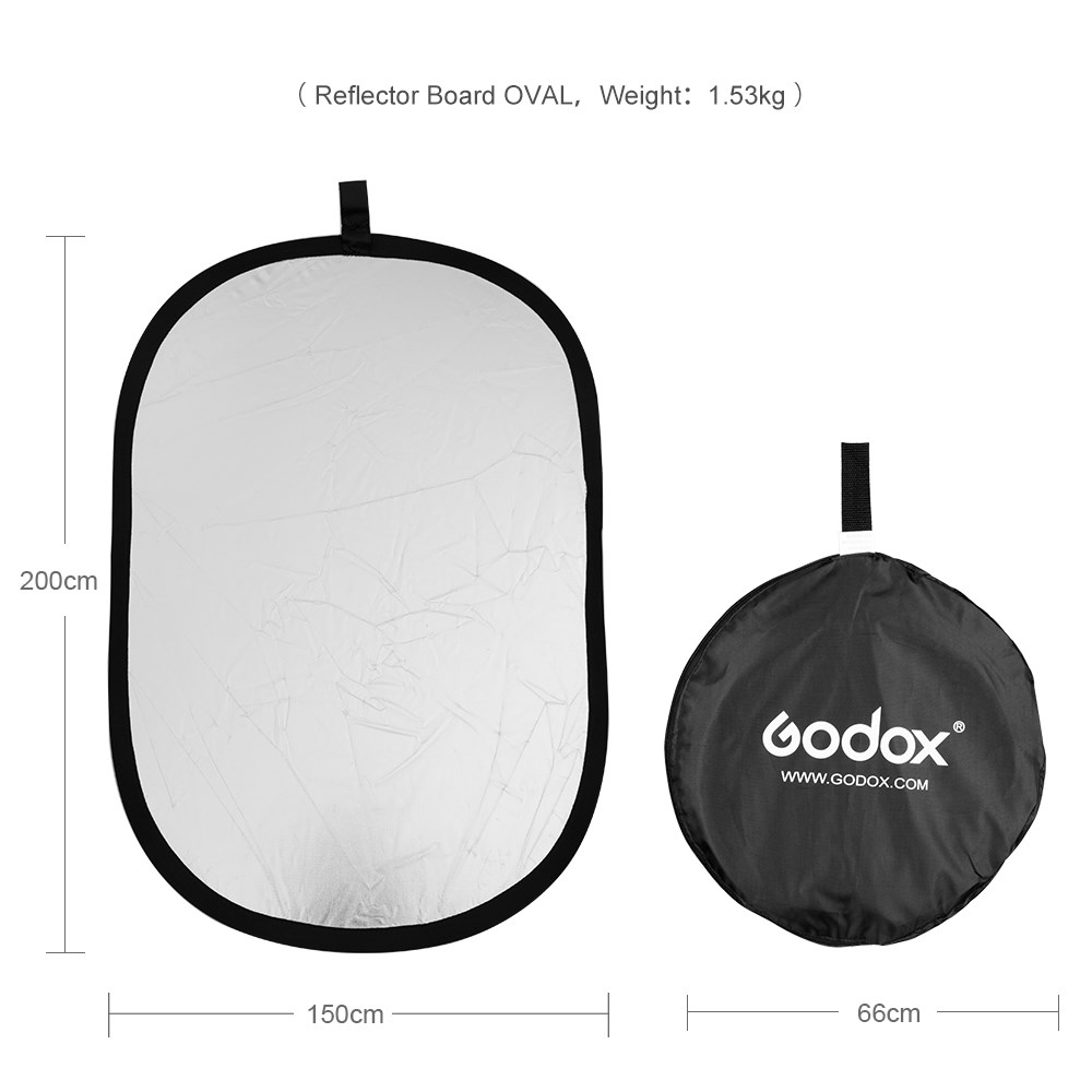 Godox 2in1 الذهب والفضة البيضا - مراجعة Reflector Disc Silver وسعره