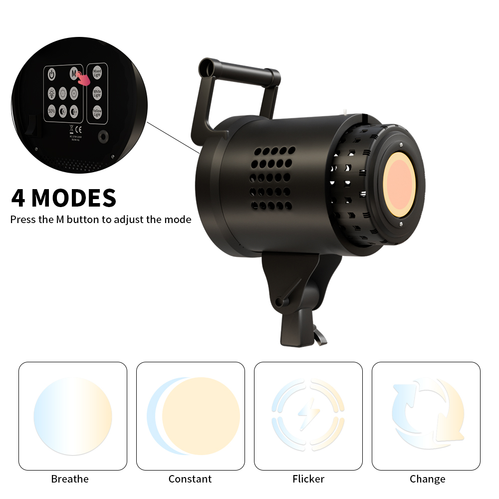 ضوء فيديو LED COB بقوة 115/135 - مراجعة Photography Lighting Grid وسعره