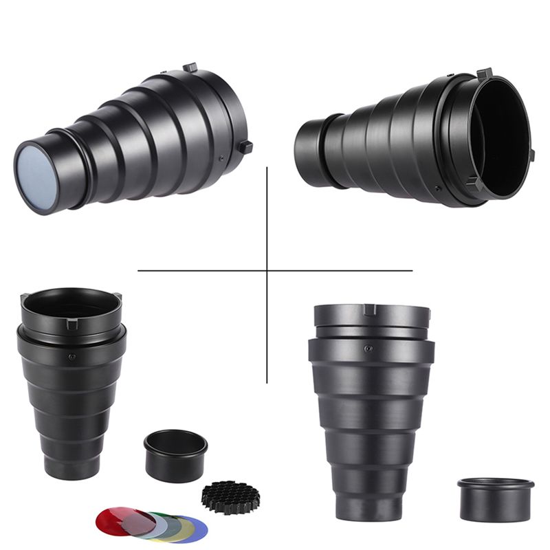B04C-فلتر مخروطي الشكل مع شبكة - مراجعة Photography Lighting Grid وسعره