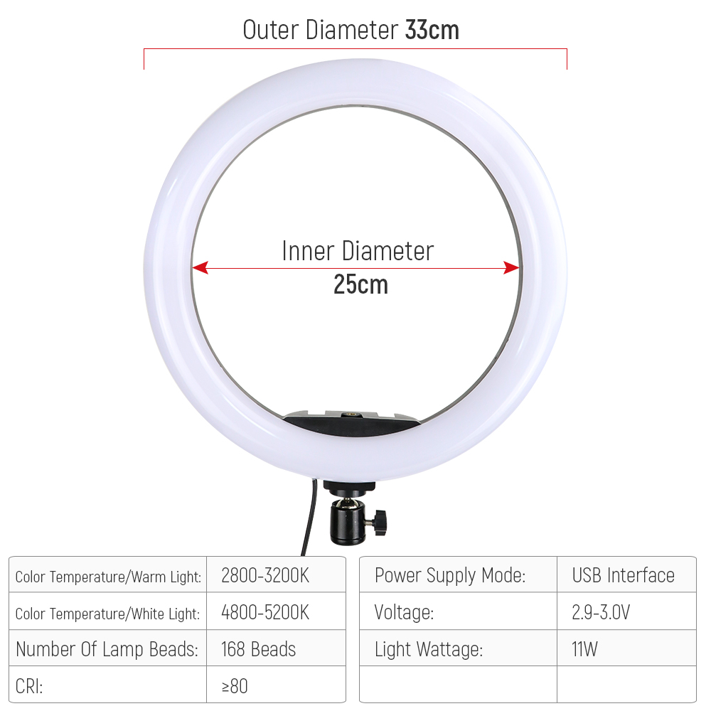 12 بوصة RGB Led مصباح مصمم على - مراجعة Photography Lighting Circle وسعره